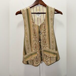 Rare!! Opera by Mimi vintage brocade vest size large